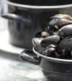 Cosy & Trendy Mosselpan - Zwart - ø 20 Cm / 3.3 Liter -Keukengerei Korting Winkel 111 PUNT 012 1