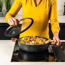 Westinghouse Pannenset Marble Wood (Braadpan + Hapjespan) ø 28 Cm - Inductie En Alle Andere Warmtebronnen -Keukengerei Korting Winkel 1200x1200 89