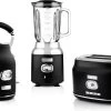 Westinghouse Retro Waterkoker + Broodrooster 2 Sleuven + Blender - Zwart -Keukengerei Korting Winkel 1200x797