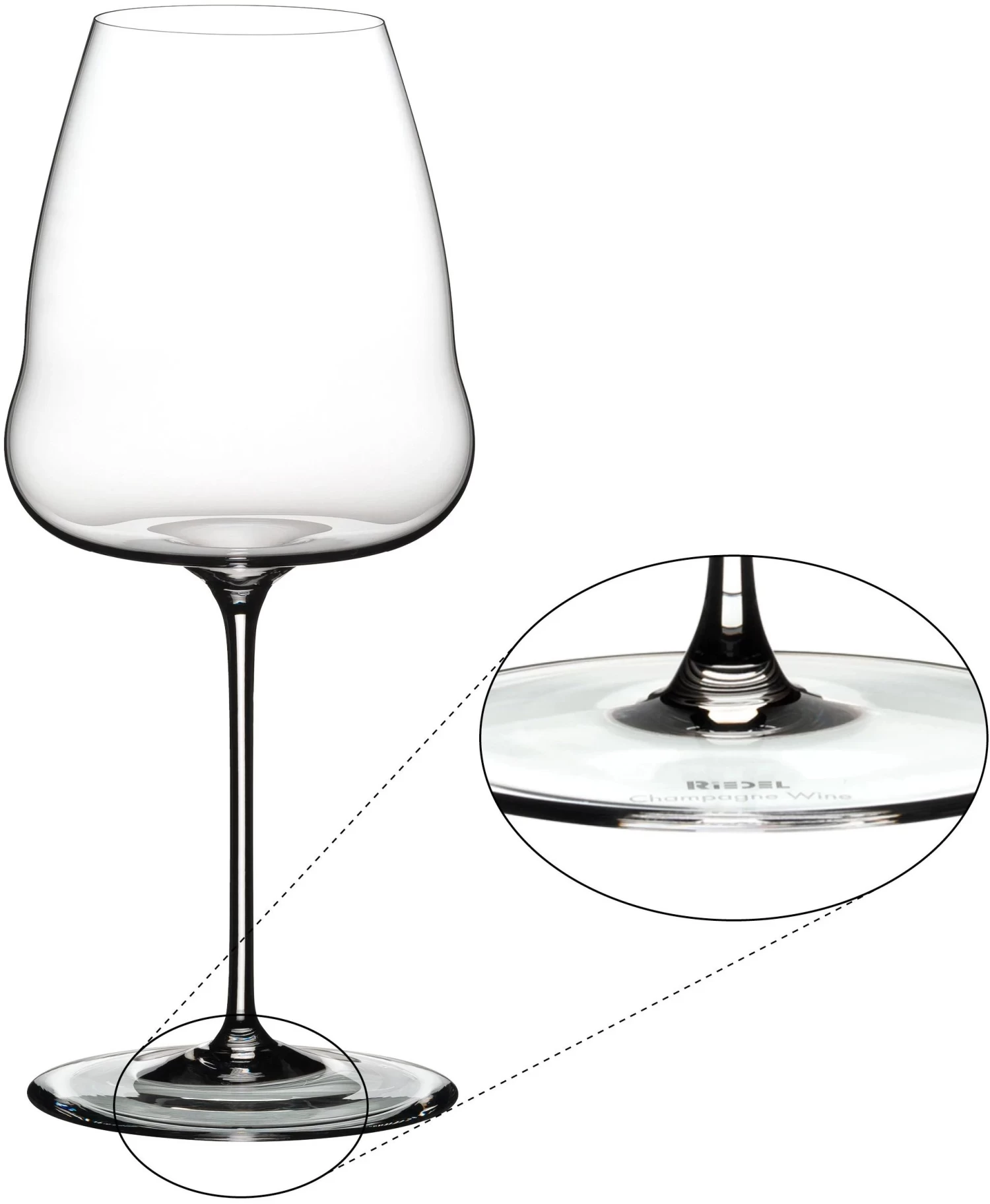 Riedel Champagneglas Winewings 4 Riedel Champagneglas Winewings - Afbeelding 2