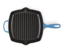 Le Creuset Grillpan Signature - Azure - 26 X 26 Cm - Geëmailleerde Anti-aanbaklaag -Keukengerei Korting Winkel 20183262200422 alt3