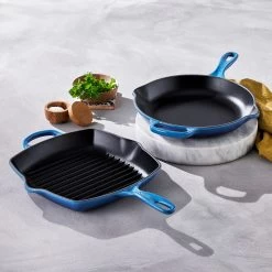 Le Creuset Grillpan Signature - Azure - 26 X 26 Cm - Geëmailleerde Anti-aanbaklaag -Keukengerei Korting Winkel 20183262200422 alt5