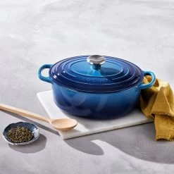 Le Creuset Braadpan Signature - Ovaal - Azure - ø 31 Cm / 6.3 Liter -Keukengerei Korting Winkel 21178292202430 alt5 1