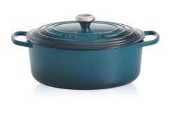 Le Creuset Braadpan Signature - Ovaal - Deap Teal - ø 29 Cm / 4.7 Liter -Keukengerei Korting Winkel 21178296422430 1