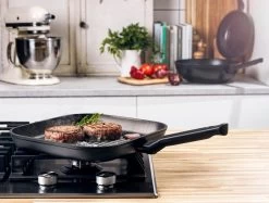 BK Grillpan Easy Induction Ceramic - 26 X 26 Cm - Keramische Anti-aanbaklaag -Keukengerei Korting Winkel 3862467b5f9b7c7adaacd0a747686e2d817d92d2 BK Easy Induction Grillpan 005 1