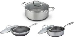 Westinghouse Pannenset Black Signature (Kookpan + Hapjespan ø 24 Cm + Wokpan ø 32 Cm) - Inductie En Alle Andere Warmtebronnen