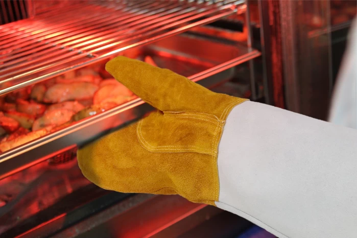 Hendi Ovenwanten Leer 46 Cm - 2 Stuks 4 Hendi Ovenwanten Leer 46 Cm - 2 Stuks - Afbeelding 2