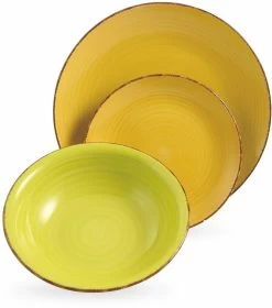 Villa D'Este Serviesset Baita 2 Intensita Doppia - 18-delig / 6 Personen -Keukengerei Korting Winkel 5907302 k