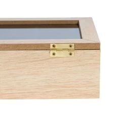 Sakura Tea Theedoos - Hout - 6-vaks - Met Fluweel - 24 X 16 Cm -Keukengerei Korting Winkel 6 6 vaks 10