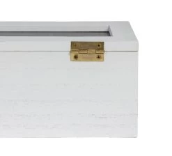 Sakura Tea Theedoos - Wit - 6-vaks - Met Fluweel - 43 X 9 Cm -Keukengerei Korting Winkel 6 6 vaks lang 11