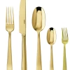 Sambonet Bestekset Flat - Goud - 30 Delig / 6 Personen -Keukengerei Korting Winkel 62712GN1