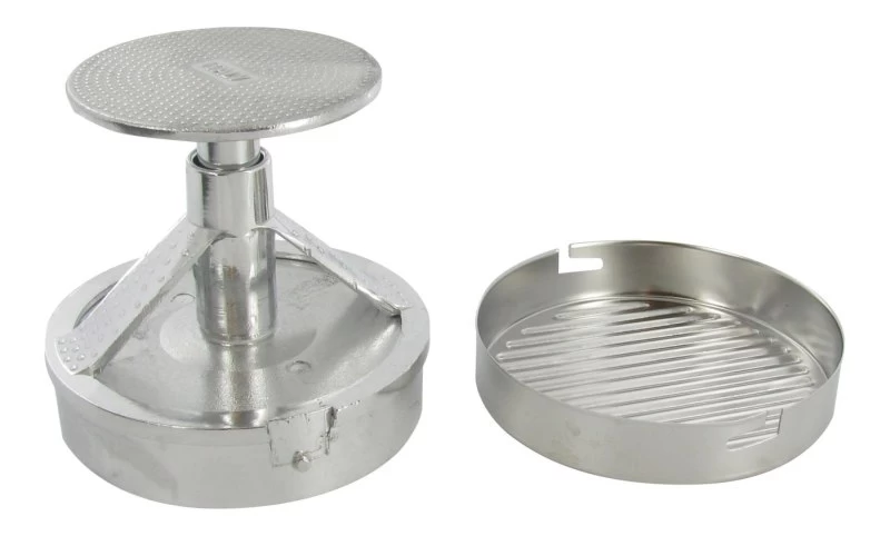 Hamburgerpers - Aluminium / RVS - ø 11 Cm 4 Hamburgerpers - Aluminium / RVS - ø 11 Cm - Afbeelding 2