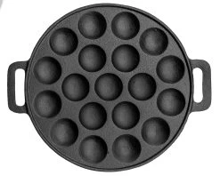 Sareva Poffertjespan - Gietijzer - ø 24 Cm - 19 Poffertjes -Keukengerei Korting Winkel 7061112070186 1