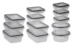 Sareva Vershoudbakjes Clip & Fresh - Kunststof - 12 Delige Set -Keukengerei Korting Winkel 7061115806874 9