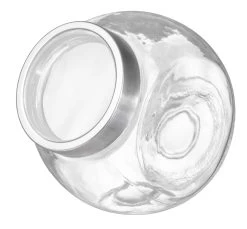 Sareva Voorraadpot / Snoeppot - Glas / RVS Deksel - 2.2 Liter -Keukengerei Korting Winkel 7061118446343 1 1