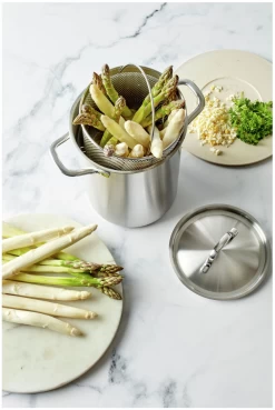 Demeyere Aspergepan / Pastapan Specialties 3 - ø 16 Cm / 4.5 Liter -Keukengerei Korting Winkel 750065453