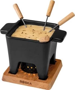 Boska Fondueset - 4 Personen - Zwart -Keukengerei Korting Winkel 853529 Tapas Fondue Nero L 1