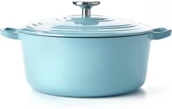 BK Braadpan Bourgogne - Aqua Blue - ø 24 Cm / 4.2 Liter -Keukengerei Korting Winkel 8718311317527