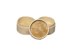 Sareva Stoommandje Bamboe 2-laags - ø 10 Cm 18 Sareva Stoommandje Bamboe 2-laags - ø 10 Cm -Keukengerei Korting Winkel 8720364451066 2