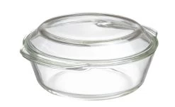 Sareva Ovenschaal Met Deksel - Hittebestendig Glas - ø 21.5 Cm / 2 Liter -Keukengerei Korting Winkel 8720364451905