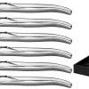 Jay Hill Steakmessen Laguiole - Raw Black - RVS - 6 Stuks -Keukengerei Korting Winkel 8720364453435