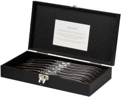 Jay Hill Steakmessen Laguiole - Zwart - 6 Stuks -Keukengerei Korting Winkel 8720364453473 6