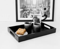 Jay Hill Dienblad Acacia Zwart 35 X 22 Cm -Keukengerei Korting Winkel 8720364455989