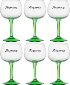 Tanqueray Gin Tonic Glazen - Groen - 6 Stuks -Keukengerei Korting Winkel 988x1200