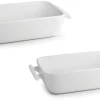 BonBistro Ovenschaal Yong Squito - 33 X 24 X 6 Cm / 3.5 Liter - Wit - 2 Stuks -Keukengerei Korting Winkel CL productafbeeldingen 2024 06 04T114946.464 2