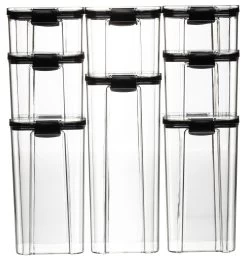 Sareva Voorraadpotten Set - Kunststof - 8 Delige Set 15 Sareva Voorraadpotten Set - Kunststof - 8 Delige Set -Keukengerei Korting Winkel COOK3048 Edit