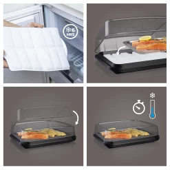 Vacu Vin Koelhoudplaat Active Cool Plate - Zwart -Keukengerei Korting Winkel CoolPlate Instructions 2