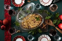 Sareva Ovenschaal Met Deksel - Hittebestendig Glas - Ovaal - 28 X 19 Cm / 4 Liter -Keukengerei Korting Winkel Crumble in ovenschaal en vershoudbakjes 1