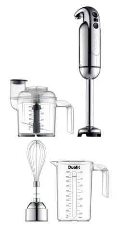 Dualit Staafmixer Set - 3-delig - Zilver - D88930 -Keukengerei Korting Winkel D88930 002 Staafmixer lang 264x500 1