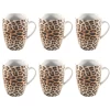 Studio Tavola Mokken Leopard 340 Ml - 6 Stuks -Keukengerei Korting Winkel Eigen merken