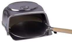 Fernus & Friends Pizza Oven - Voor Fornuis - Pure Polished Aluminium - Voor ø 26 Cm Pizza's -Keukengerei Korting Winkel Fernus zilver 5a