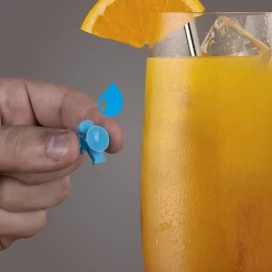 Vacu Vin Wijnglasherkenners - Gekleurd - 12 Stuks -Keukengerei Korting Winkel GlassMarkers PartyPeople Instructions