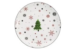 Studio Tavola Kerstservies - Porselein - Rood - 18-delig / 6 Personen -Keukengerei Korting Winkel HIT Kerstservies Rood 02