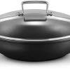 Le Creuset Hapjespan Met Deksel - Les Forgées TNS - ø 26 Cm / 2.7 Liter - Standaard Anti-aanbaklaag -Keukengerei Korting Winkel LC 20190624 ZS PS FS 51107260010502 001