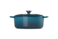 Le Creuset Braadpan Signature - Ovaal - Deap Teal - ø 29 Cm / 4.7 Liter -Keukengerei Korting Winkel LC 20210125 HL PS FS 21178296422430 003