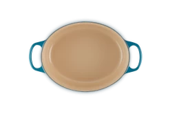 Le Creuset Braadpan Signature - Ovaal - Deap Teal - ø 29 Cm / 4.7 Liter -Keukengerei Korting Winkel LC 20210125 HL PS FS 21178296422430 005