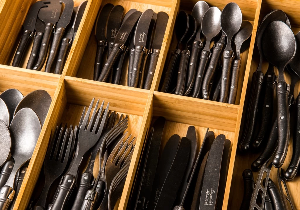 Laguiole Style De Vie Kaasmessenset Black Stonewash 7 Laguiole Style De Vie Kaasmessenset Black Stonewash - Afbeelding 5