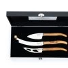 Laguiole Style De Vie Kaasmessen / Kaasmessenset Luxury Line Olijfhout - 3 Stuks 1 Laguiole Style De Vie Kaasmessen / Kaasmessenset Luxury Line Olijfhout - 3 Stuks -Keukengerei Korting Winkel LuxKaasV2Olijf