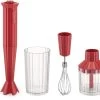 Alessi Staafmixer Set Plissé - Rood - Michele De Lucchi - MDL10S R -Keukengerei Korting Winkel MDL10S R A4 3500pxl