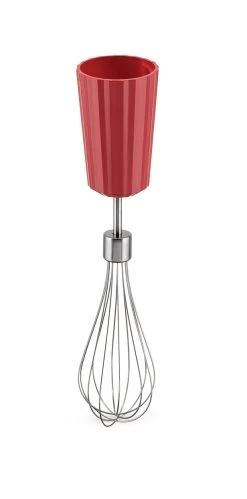 Alessi Staafmixer Set Plissé - Rood - Michele De Lucchi - MDL10S R -Keukengerei Korting Winkel MDL10 FRU R