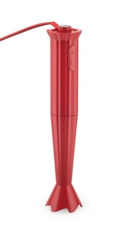 Alessi Staafmixer Plissé - 2 Standen - Rood - Michele De Lucchi - MDL10 R -Keukengerei Korting Winkel MDL10 blender