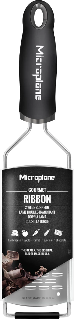 Microplane Rasp Gourmet - Medium Ribbon - RVS -Keukengerei Korting Winkel Microplane Gourmet 45002 ribbon decall