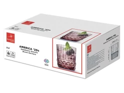 Bormioli Rocco Cocktailglazen / Whiskey Glazen / Waterglazen America 20's - Lilac Rose - 370 Ml - 6 Stuks -Keukengerei Korting Winkel Productafbeeldingen CL 2022 12 09T140925.997