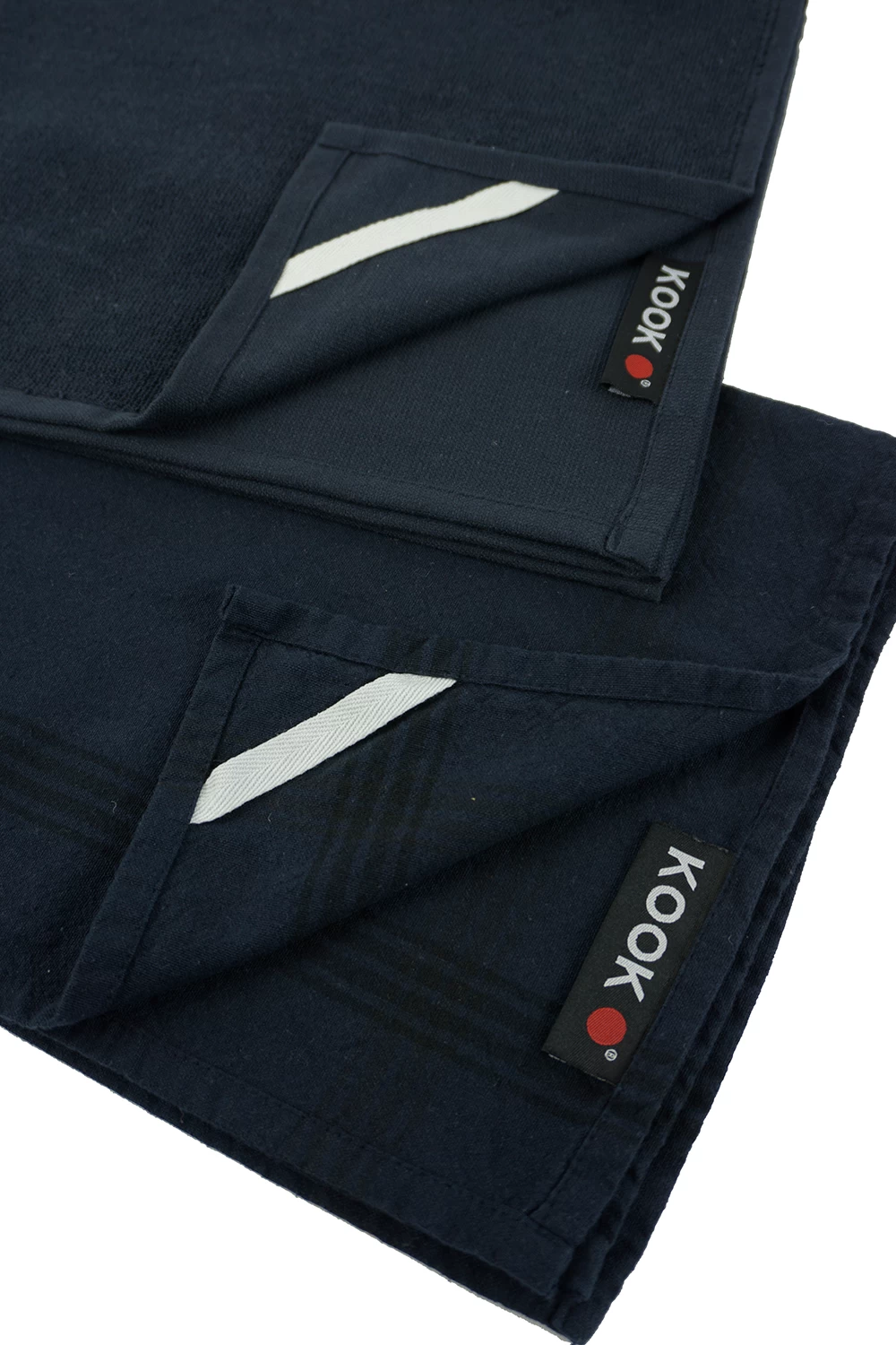 KOOK Keukenhanddoek Doubleface Navy 50 X 70 Cm 4 KOOK Keukenhanddoek Doubleface Navy 50 X 70 Cm - Afbeelding 2