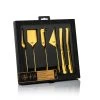 Laguiole Style De Vie Kaasmes En Botermes Goud - 6 Stuks -Keukengerei Korting Winkel SDVCheese6Gold