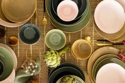 Jay Hill Serviesset Alderney - 16-delig / 4 Personen - Bruin/Geel -Keukengerei Korting Winkel Set 2 Sfeer Eilanden Klein 6 10